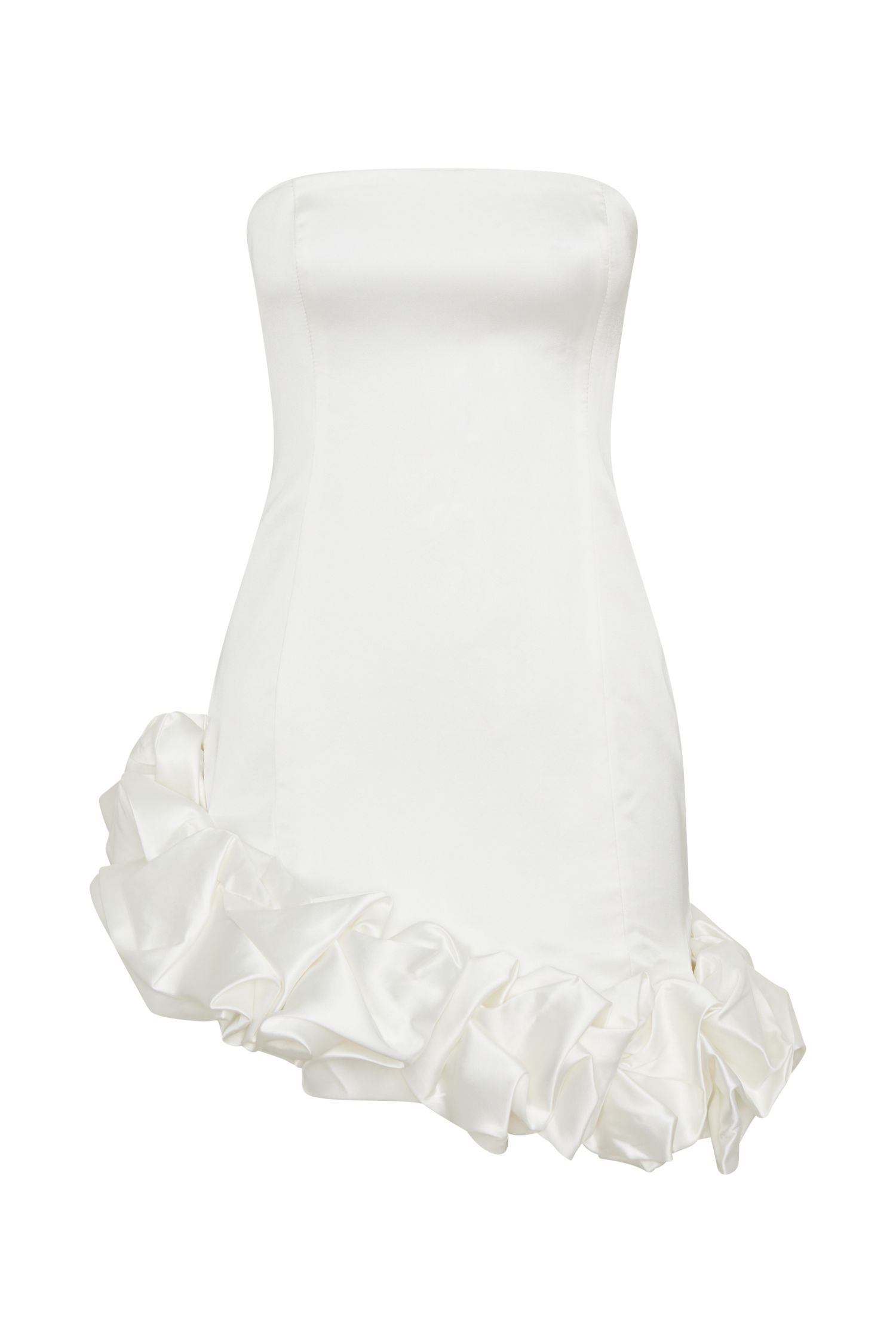 Alba Bubble Mini Dress in White – Chic&Drifts