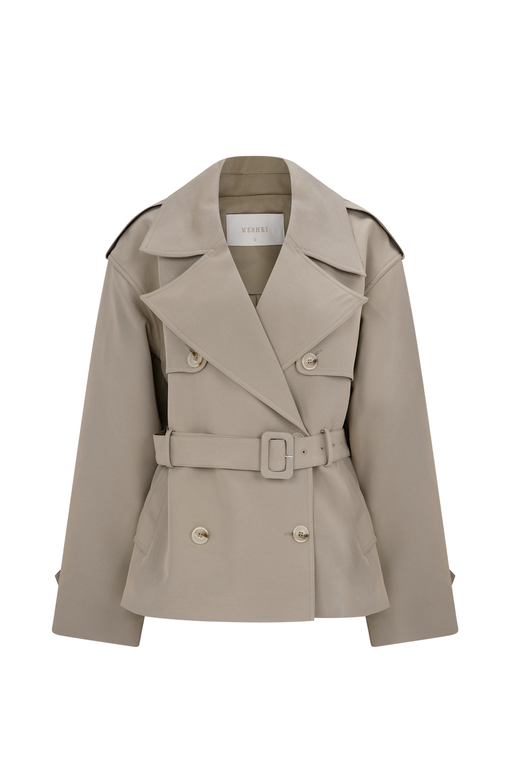 Alden Short Trench Jacket in Pebble – Chic&Drifts