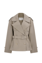 Alden Short Trench Jacket in Pebble – Chic&Drifts