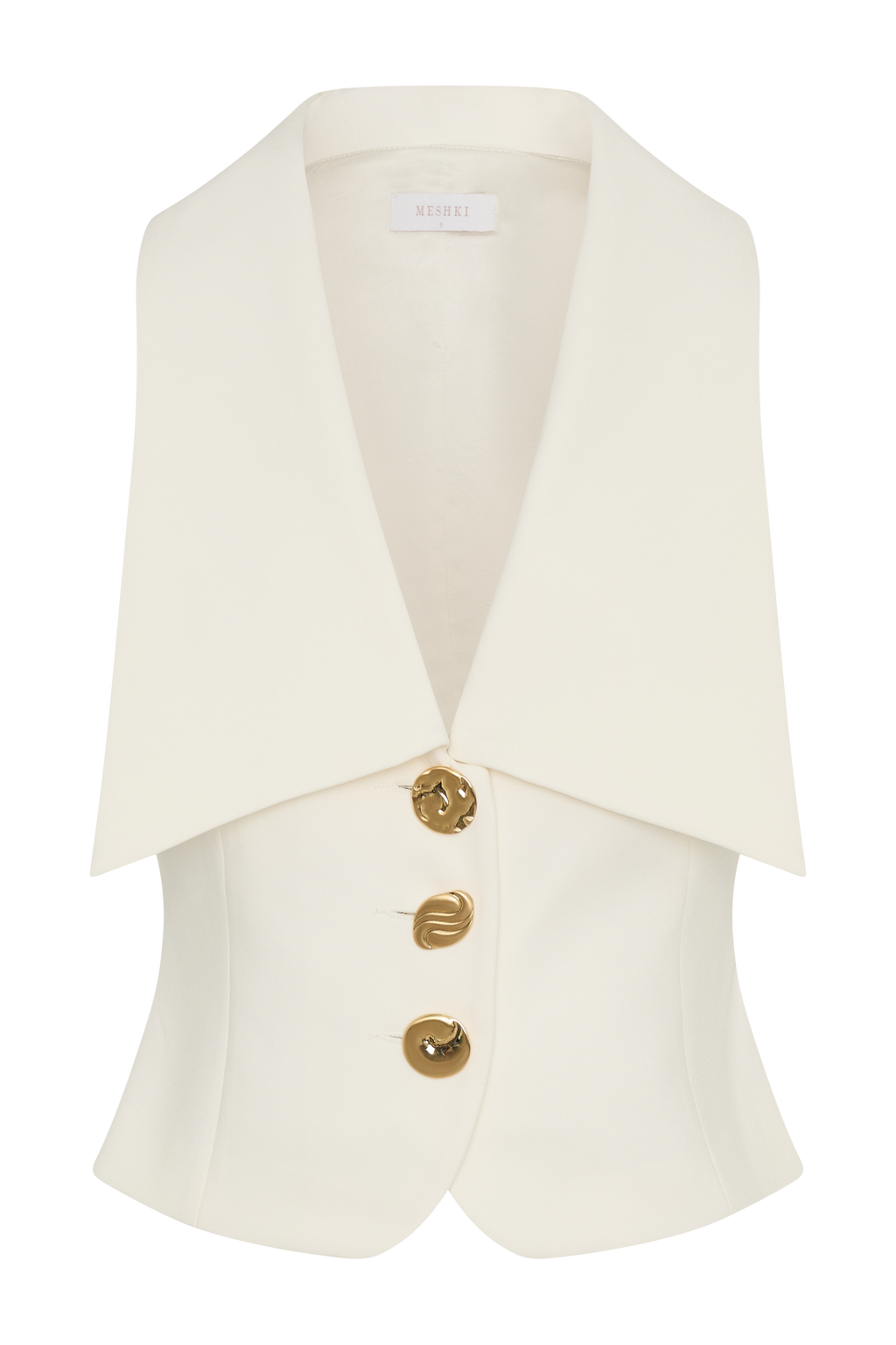 Alix Mixed Button Vest in Ivory – Chic&Drifts