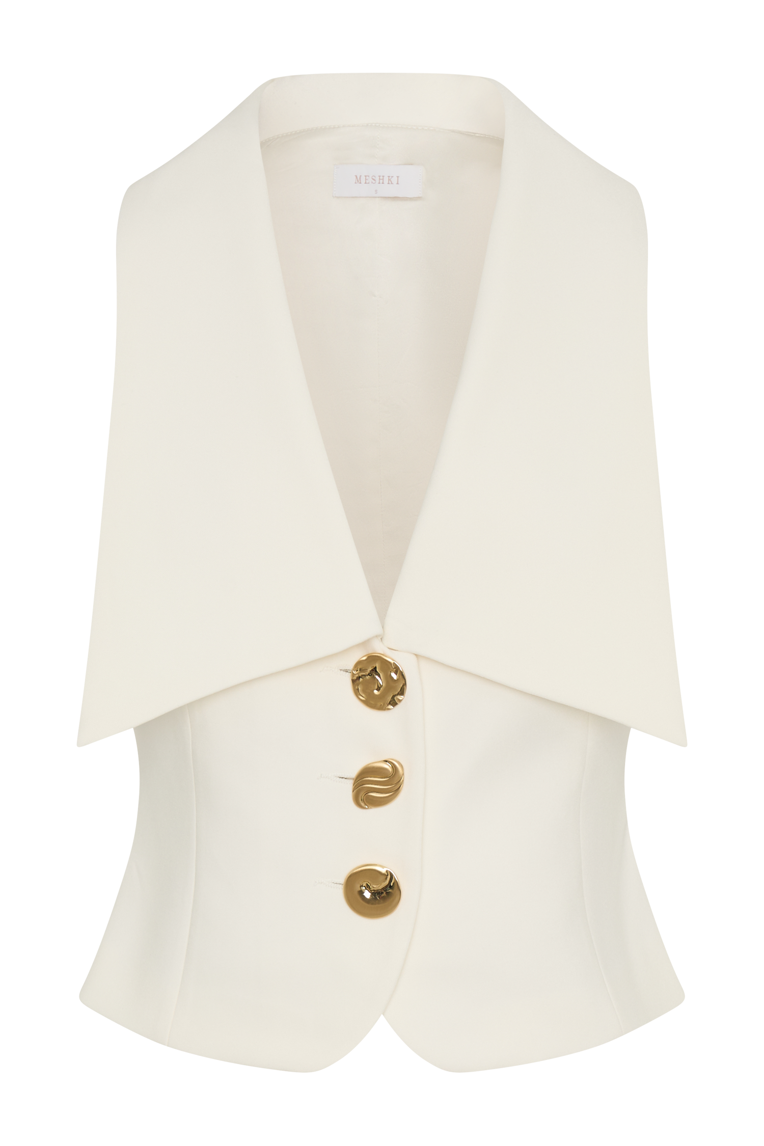 Alix Mixed Button Vest in Ivory – Chic&Drifts
