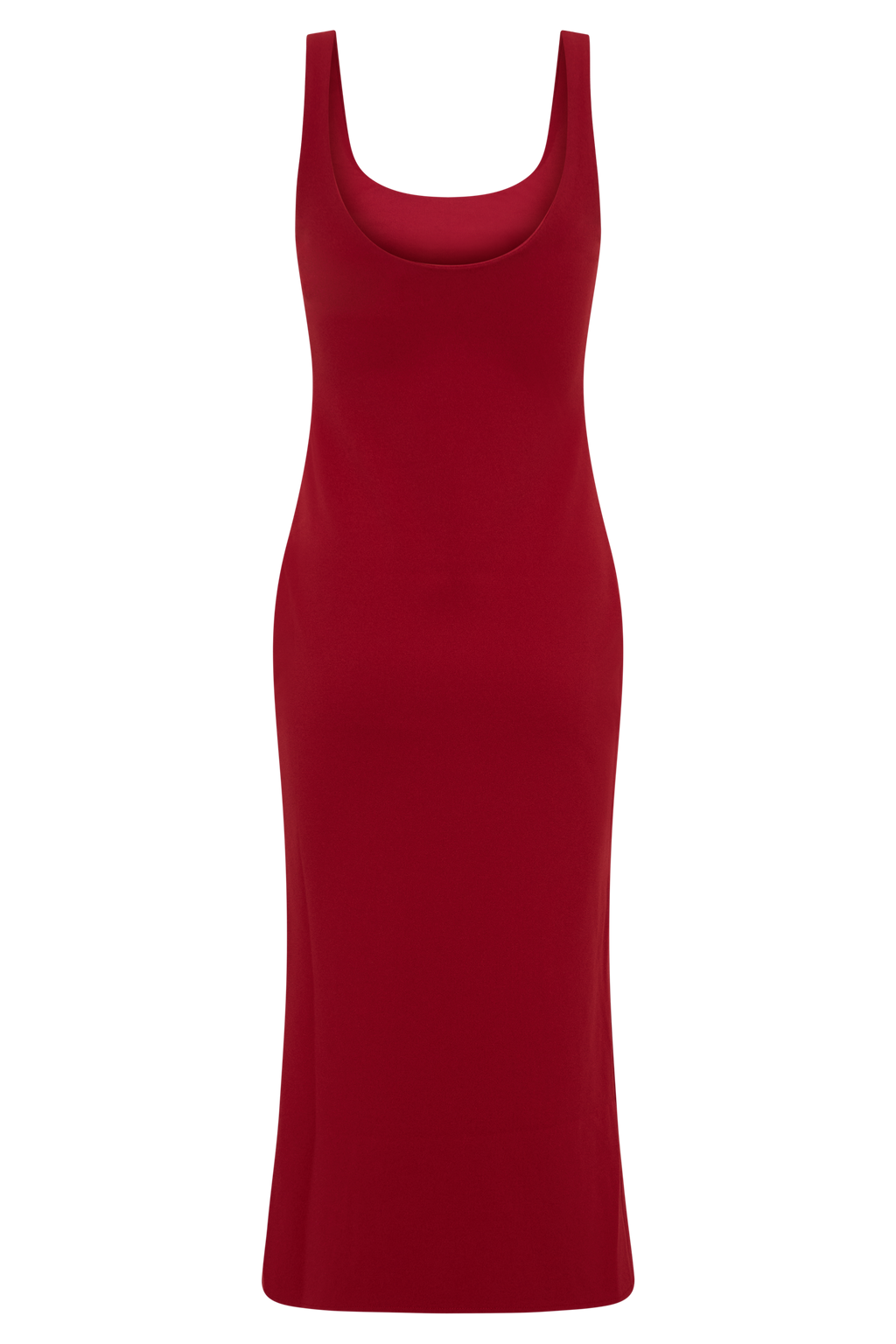 Allyra Scoop Stretch Crepe Midi Dress in Black – Chic&Drifts