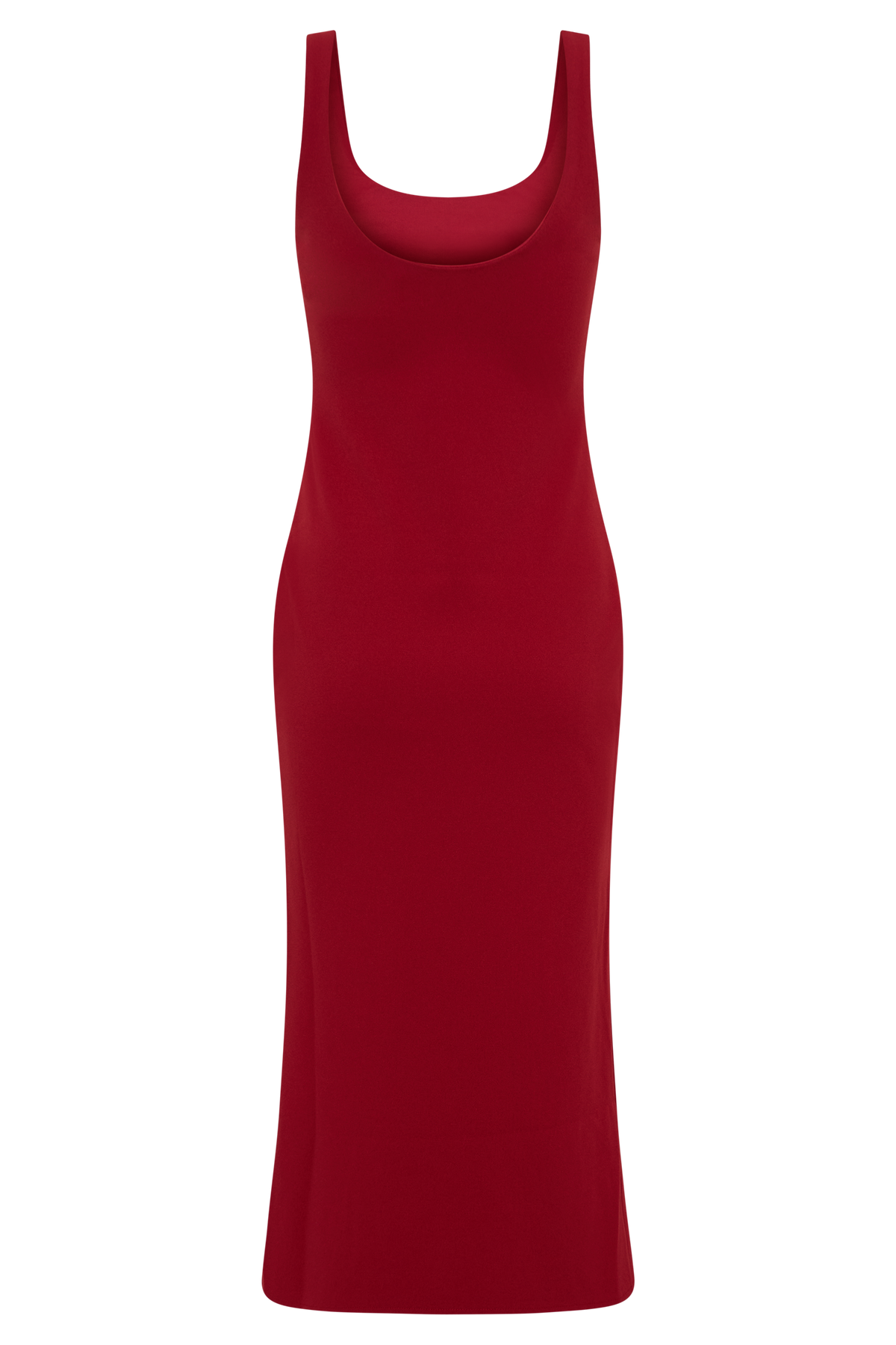 Allyra Scoop Stretch Crepe Midi Dress in Black – Chic&Drifts