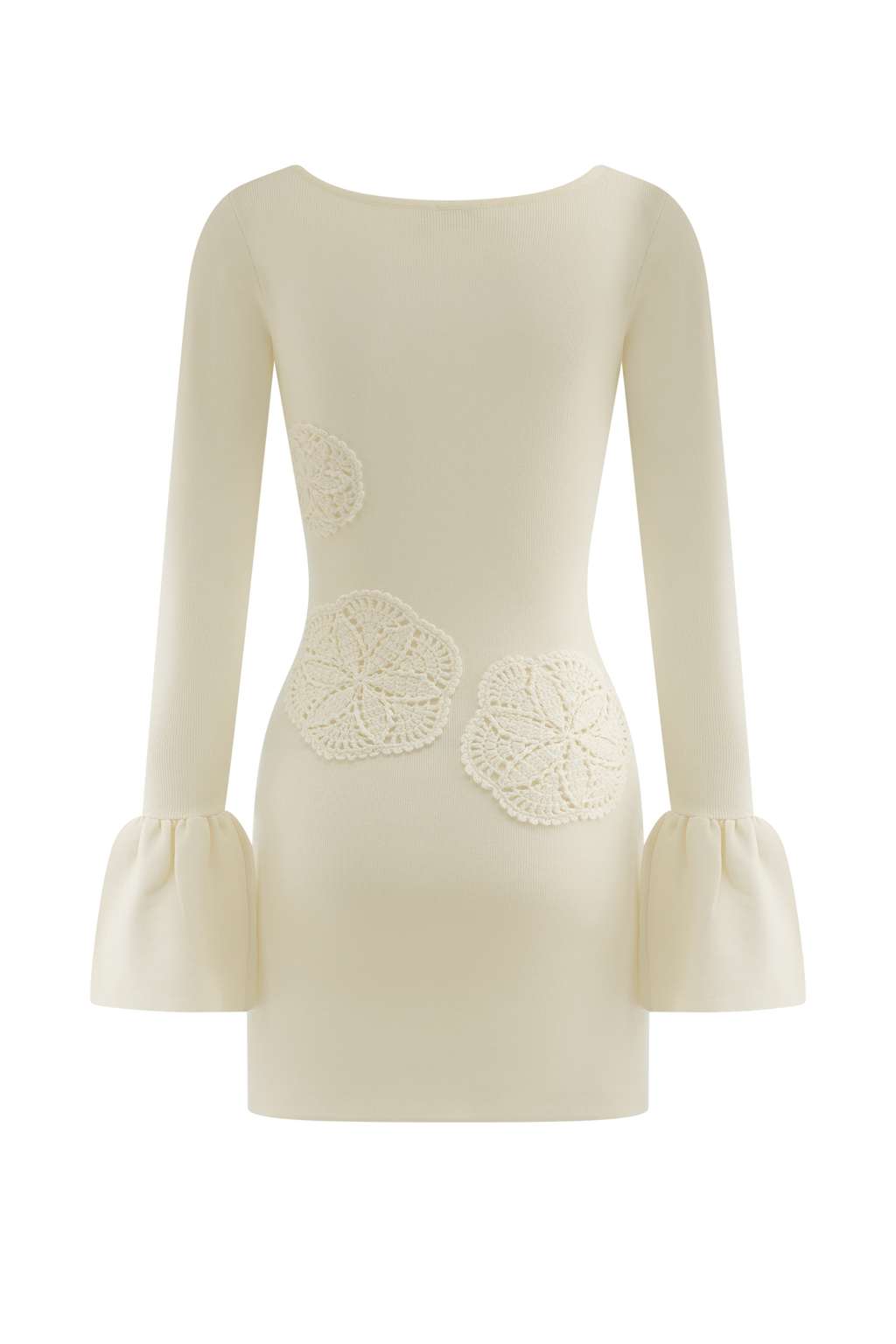 Amari Knit Crochet Knit Mini Dress in Ivory – Chic&Drifts