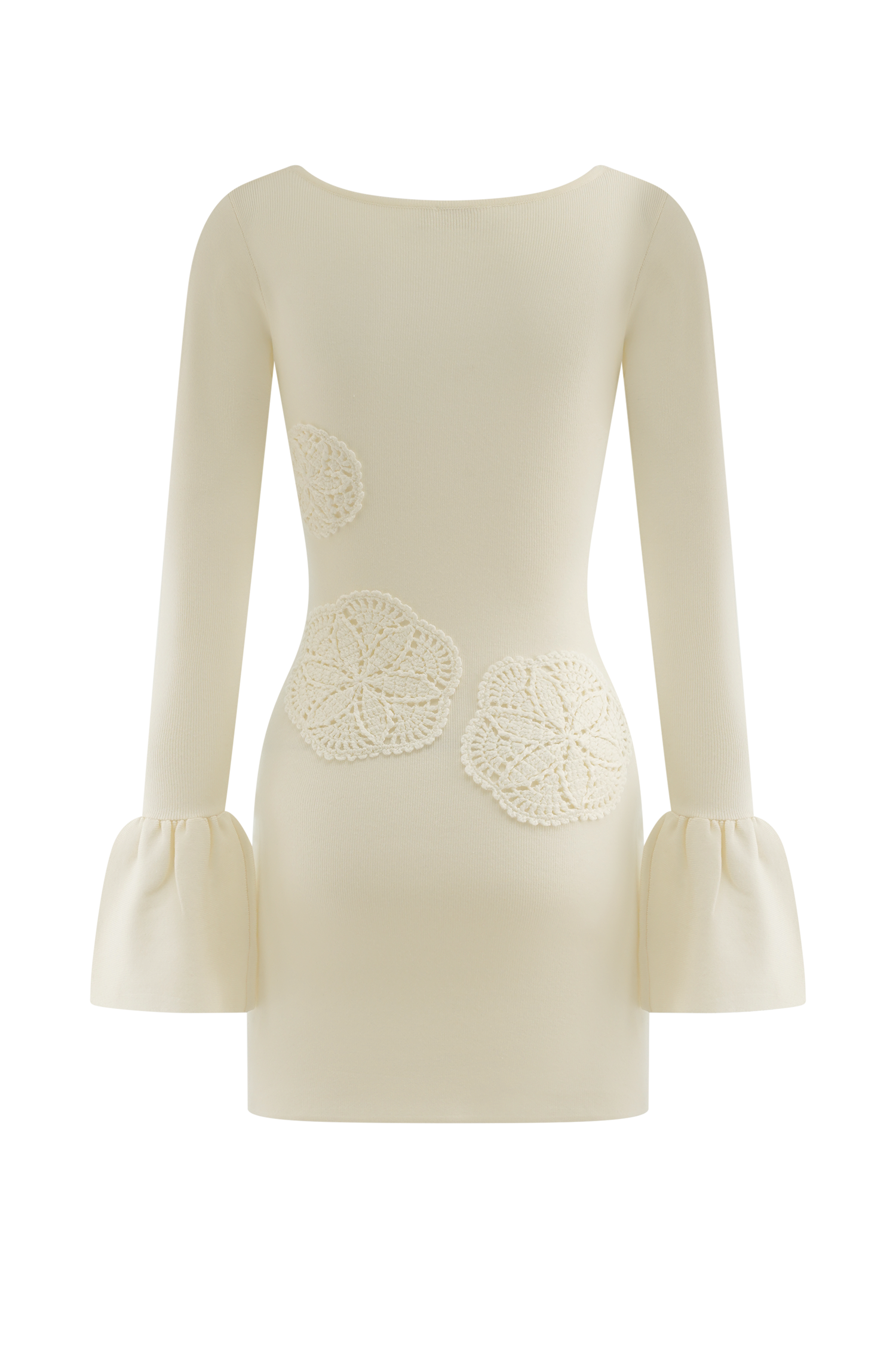 Amari Knit Crochet Knit Mini Dress in Ivory – Chic&Drifts