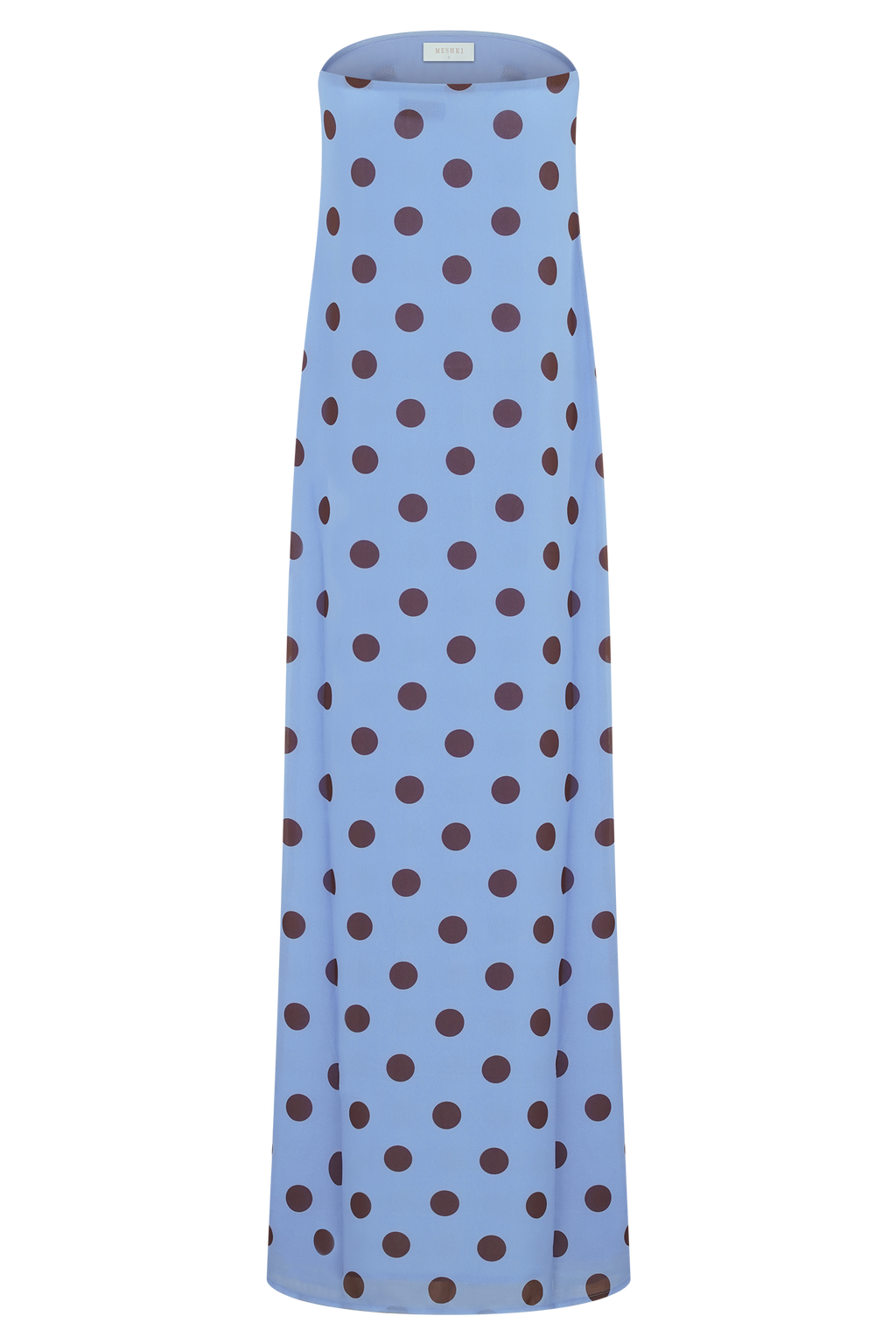 Amaya Strapless Chiffon Maxi Dress