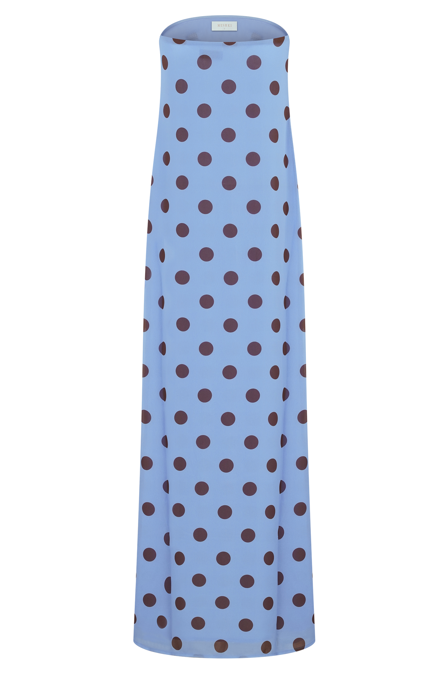 Amaya Strapless Chiffon Maxi Dress
