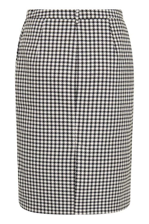 Amelie Tweed Midi Skirt in Houndstooth – Chic&Drifts