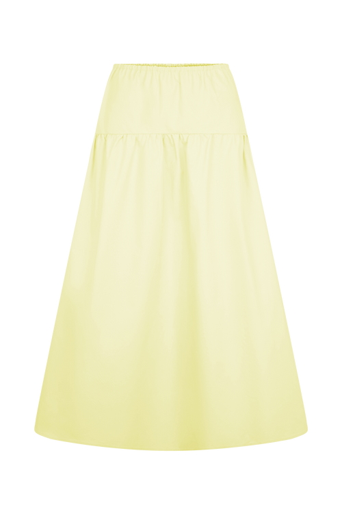 Amirah Midi Skirt in Lemon – Chic&Drifts