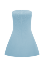 Anette Bandage Knit Strapless Top in Sky Blue – Chic&Drifts