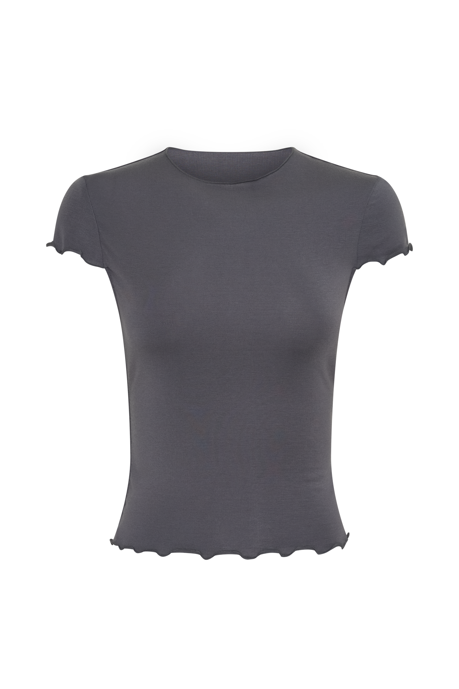 Anfie High Neck Top With Piping Detail in Grey – Chic&Drifts