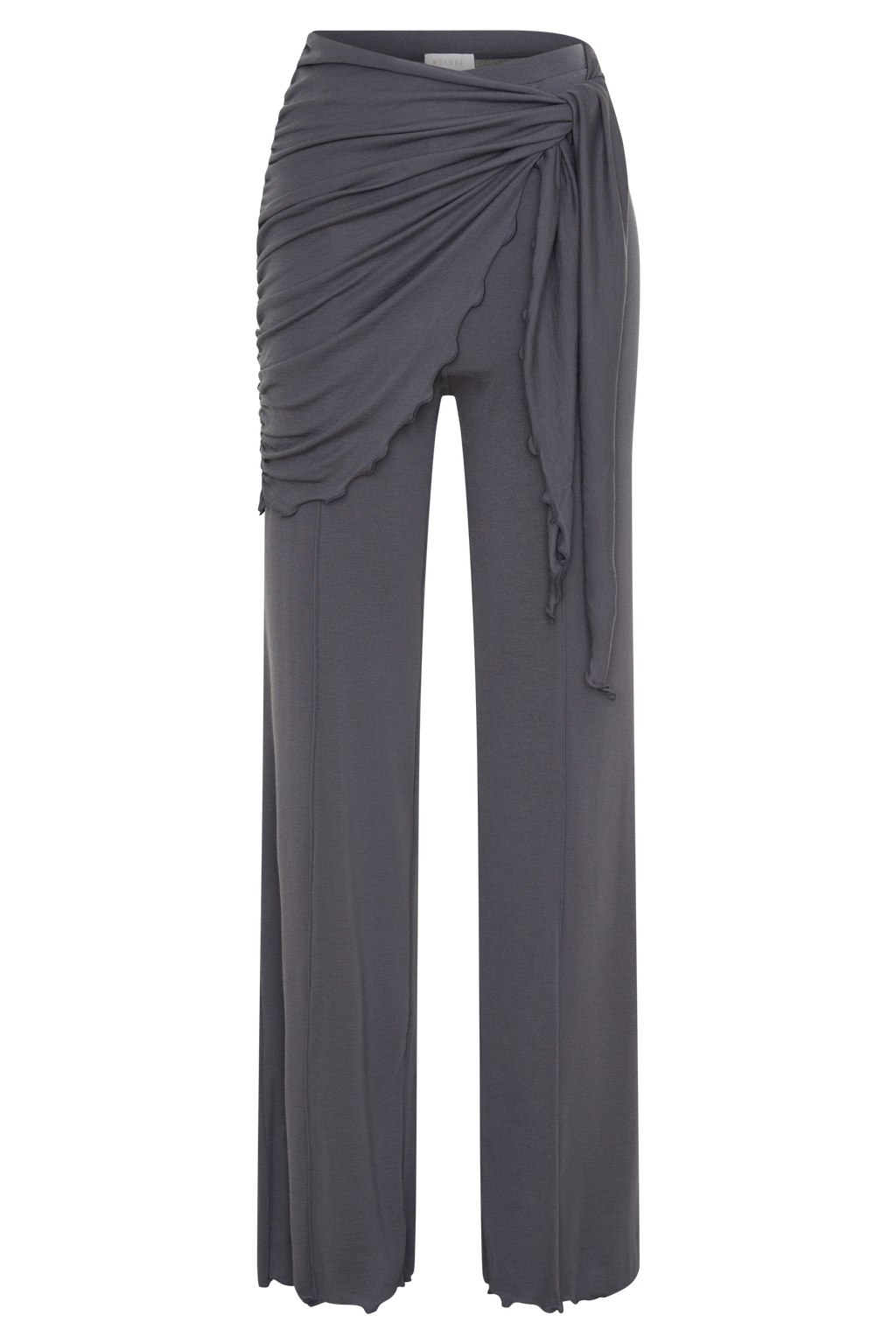 Anfie Straight Leg Pants With Waist Wrap in Grey – Chic&Drifts