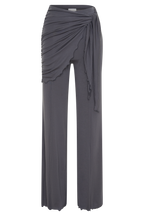 Anfie Straight Leg Pants With Waist Wrap in Grey – Chic&Drifts