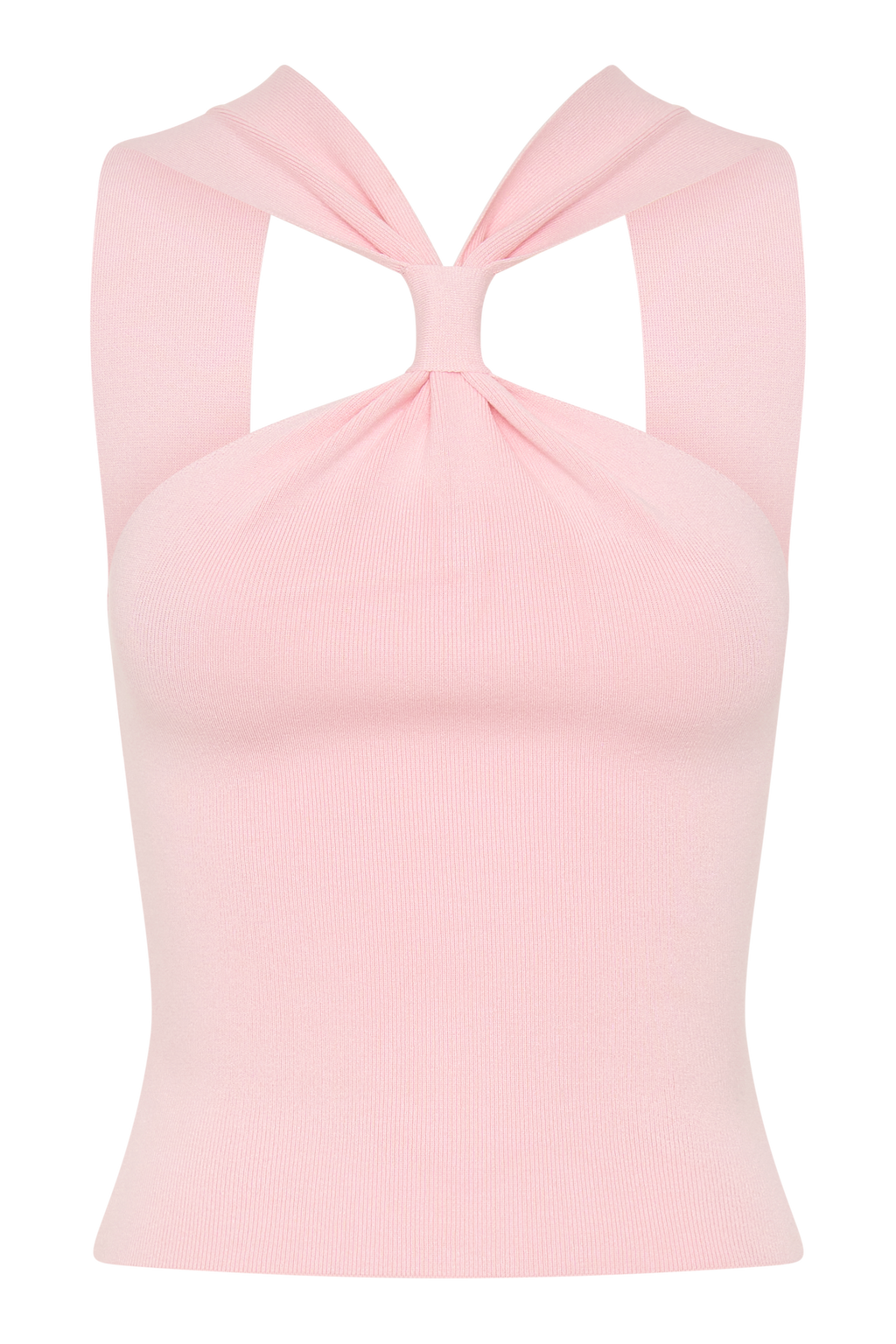 Angelika Twist Front Knit Top in Baby Pink – Chic&Drifts