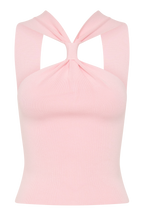 Angelika Twist Front Knit Top in Baby Pink – Chic&Drifts