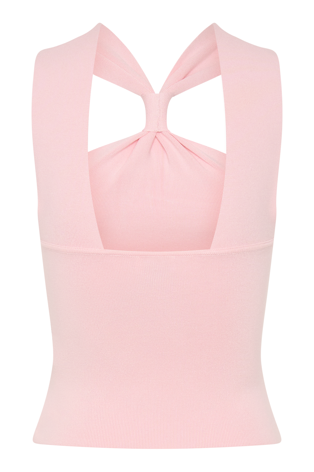 Angelika Twist Front Knit Top in Baby Pink – Chic&Drifts