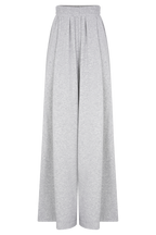 Aspen Gathered Wide Leg Jogger in Light Grey Marle – Chic&Drifts