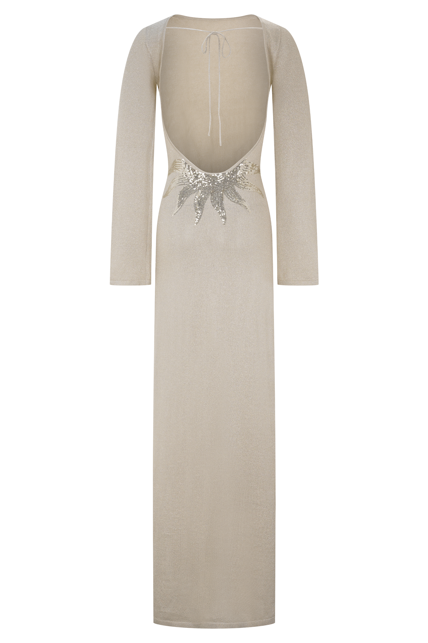 Atticus Knit Maxi Dress With Sequin in Gold – Chic&Drifts
