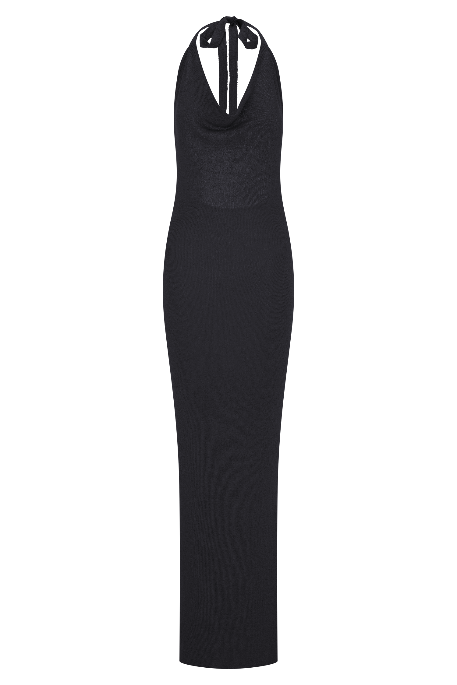 Ayella Cowl Knit Maxi Dress in Black – Chic&Drifts