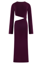 Azariah Long Sleeve Knit Midi Dress in Plum – Chic&Drifts