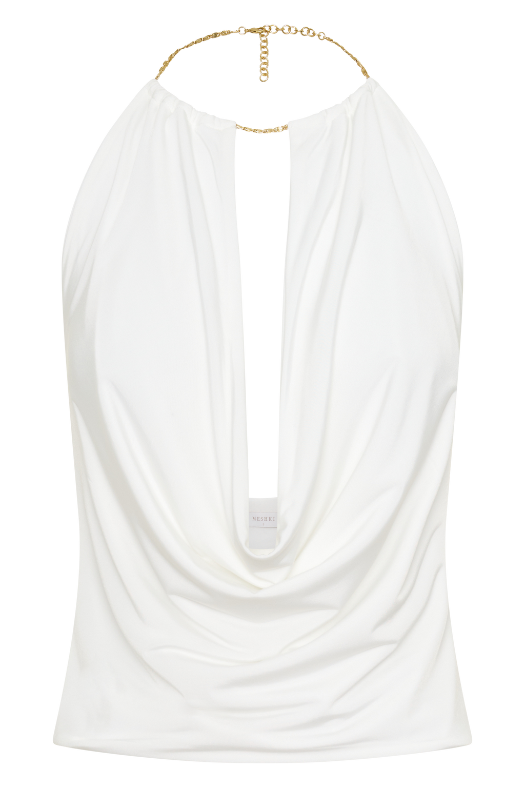 Banks Halter Neck Top With Hardware in White – Chic&Drifts