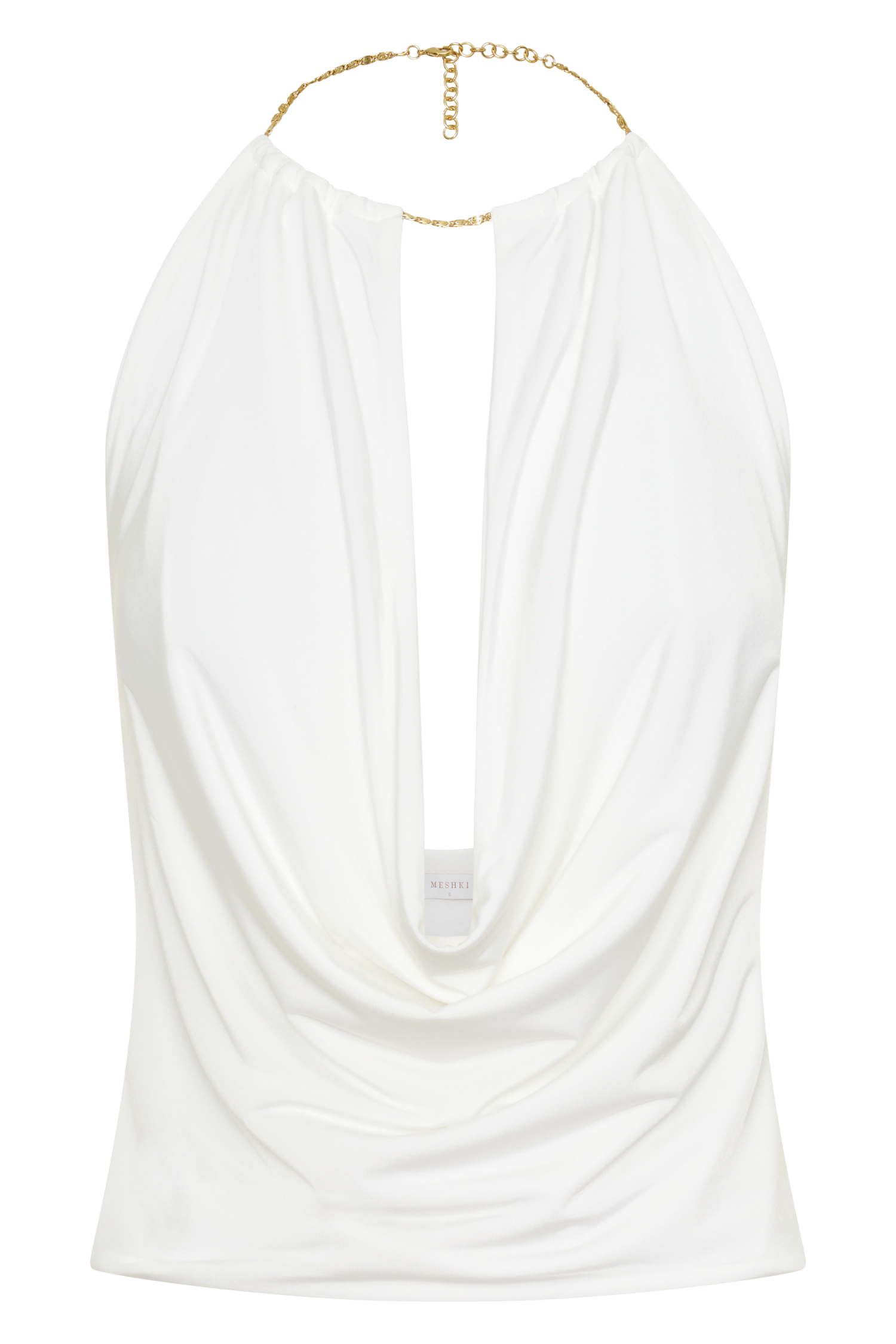 Banks Halter Neck Top With Hardware in White – Chic&Drifts