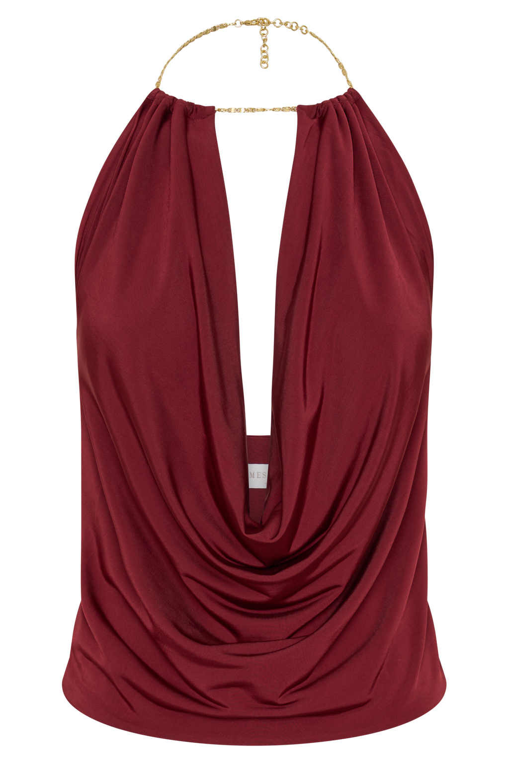 Banks Halter Neck Top With Hardware in Wine – Chic&Drifts