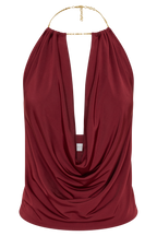 Banks Halter Neck Top With Hardware in Wine – Chic&Drifts