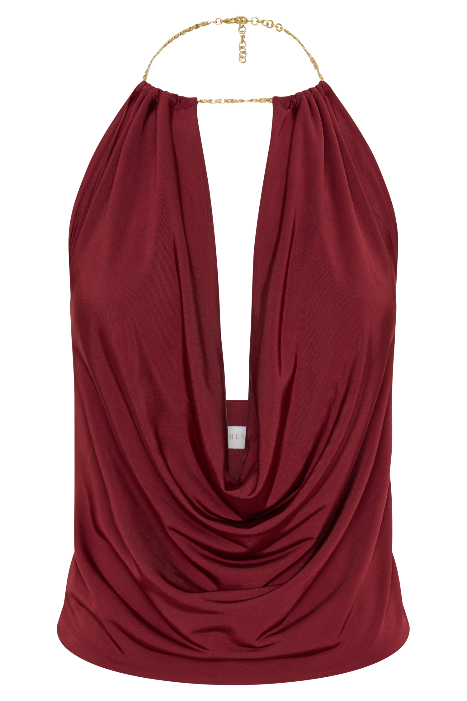 Banks Halter Neck Top With Hardware in Wine – Chic&Drifts