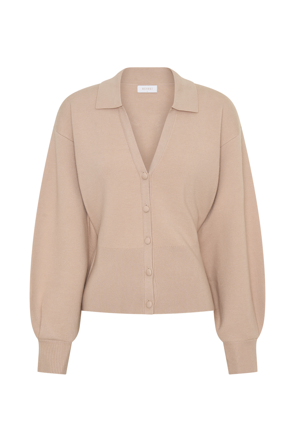Blaine Knit Blouson Sleeve Cardigan in Oat Marle – Chic&Drifts
