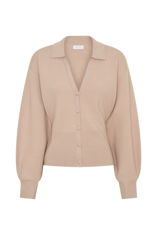 Blaine Knit Blouson Sleeve Cardigan in Oat Marle – Chic&Drifts