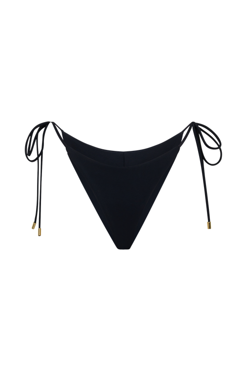 Blossom Side Tie Bikini Bottom in Black – Chic&Drifts