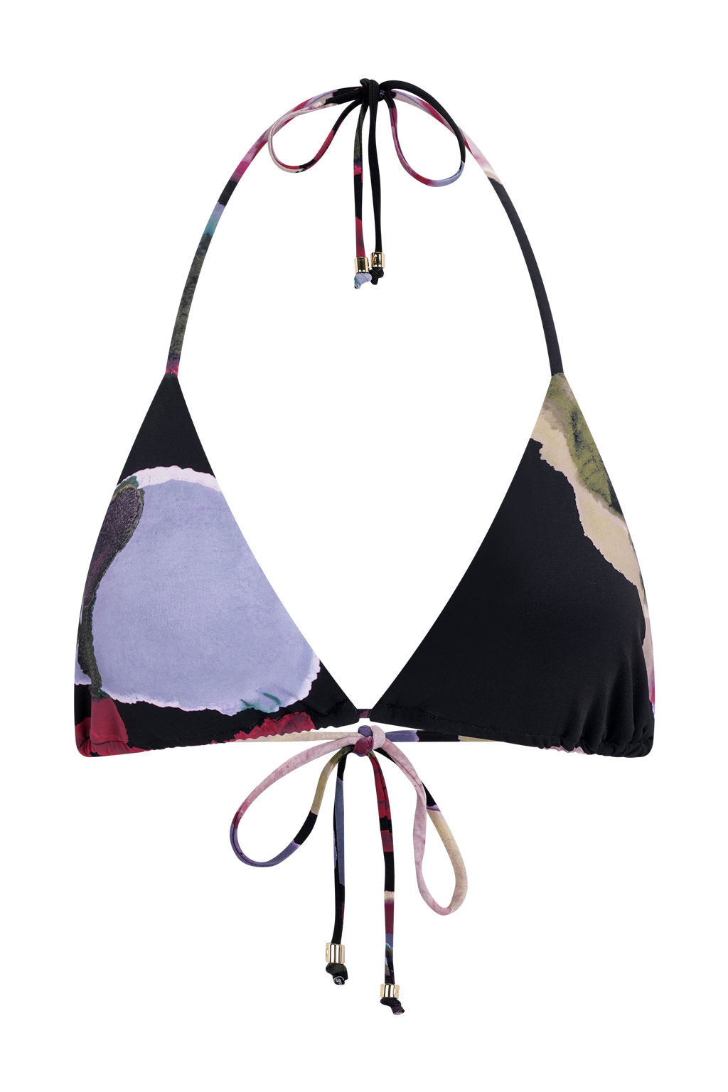 Brianna Triangle Bikini Top in Multi Fluid Reverie Print – Chic&Drifts