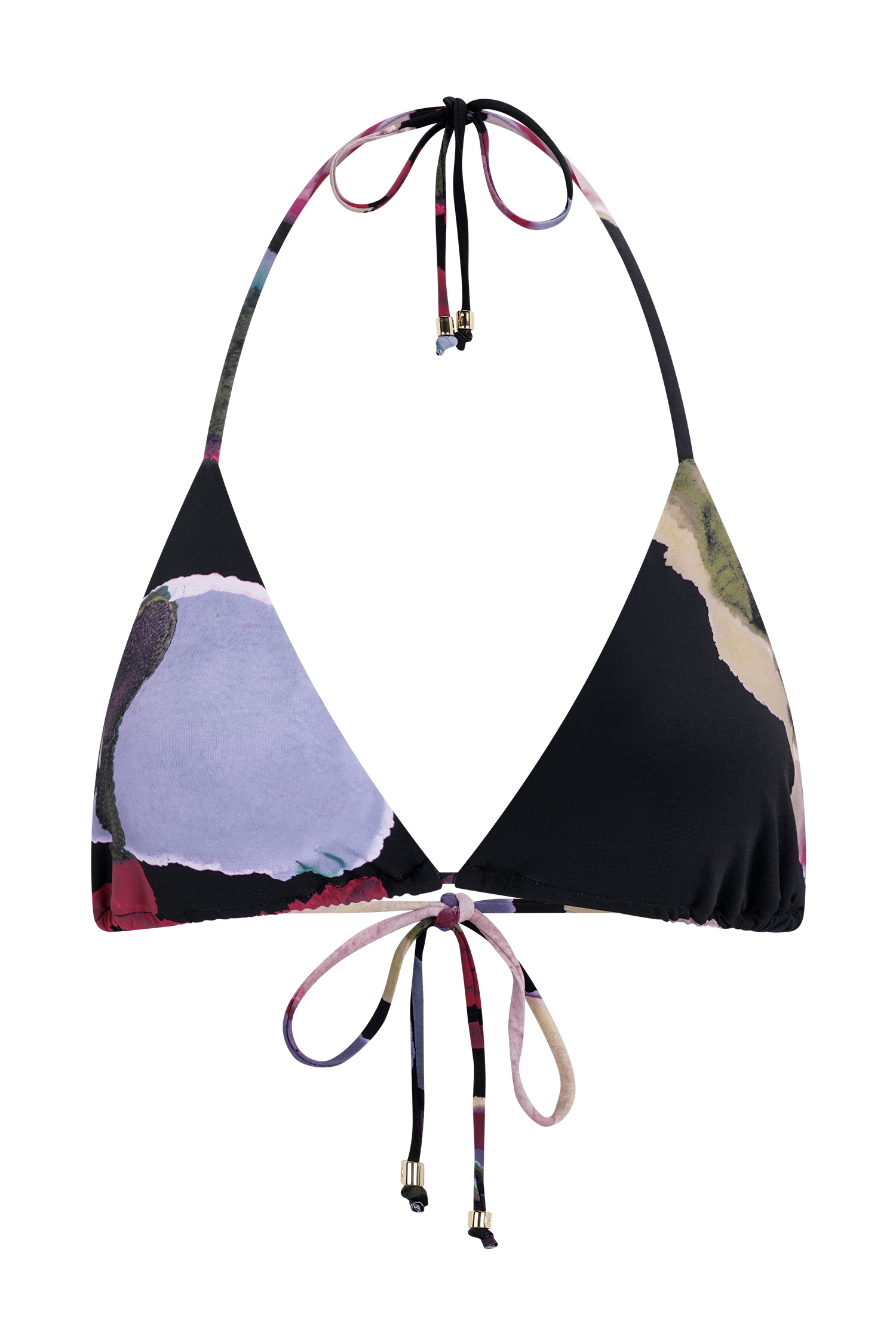 Brianna Triangle Bikini Top in Multi Fluid Reverie Print – Chic&Drifts