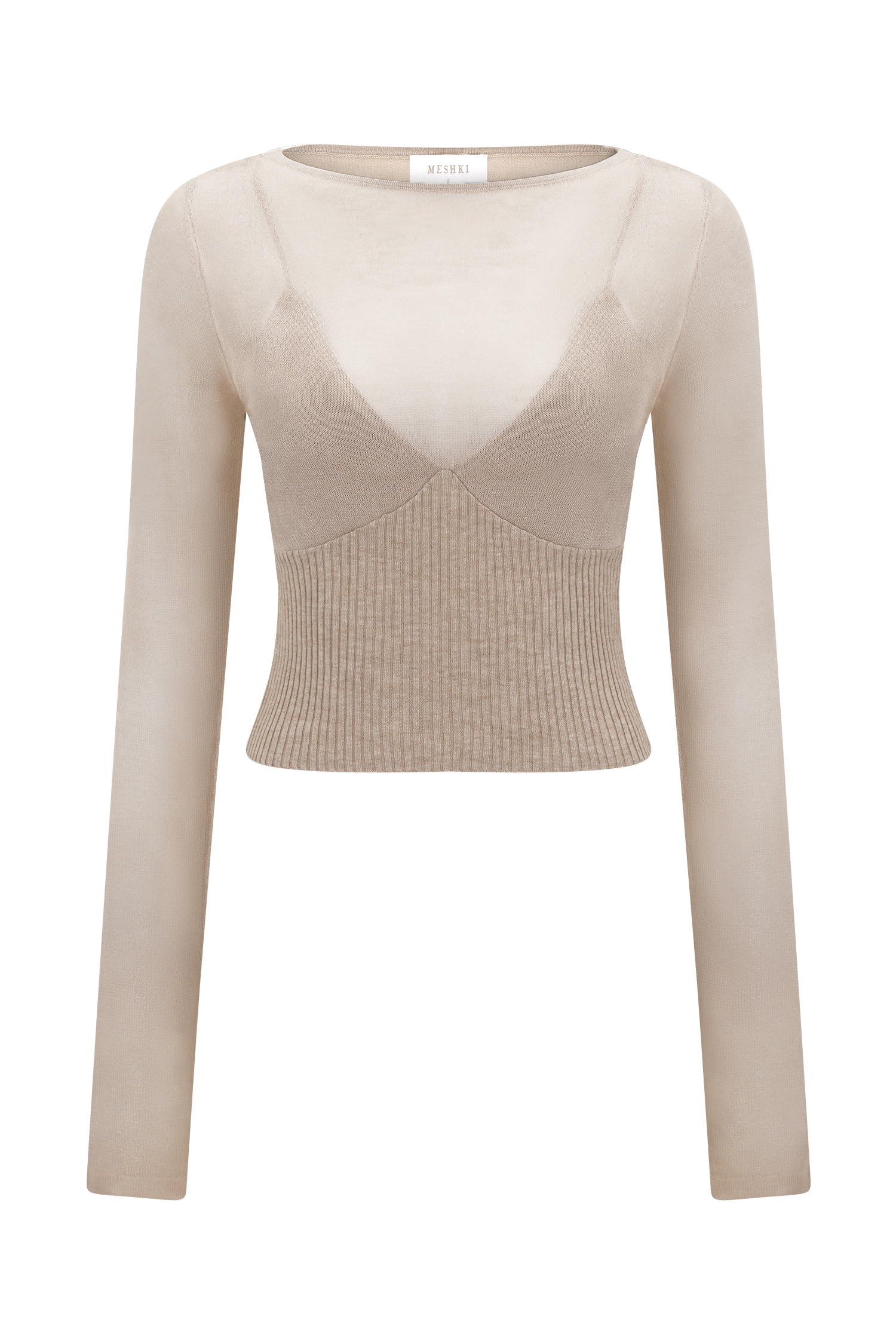 Brionee Silk Blend Knit Top in Sand – Chic&Drifts
