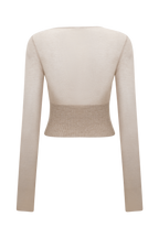 Brionee Silk Blend Knit Top in Sand – Chic&Drifts