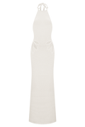 Brock Knit Halter Maxi Dress in White – Chic&Drifts