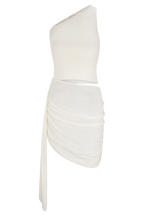 Cali Drape Skirt Knit Mini Dress in Ivory – Chic&Drifts