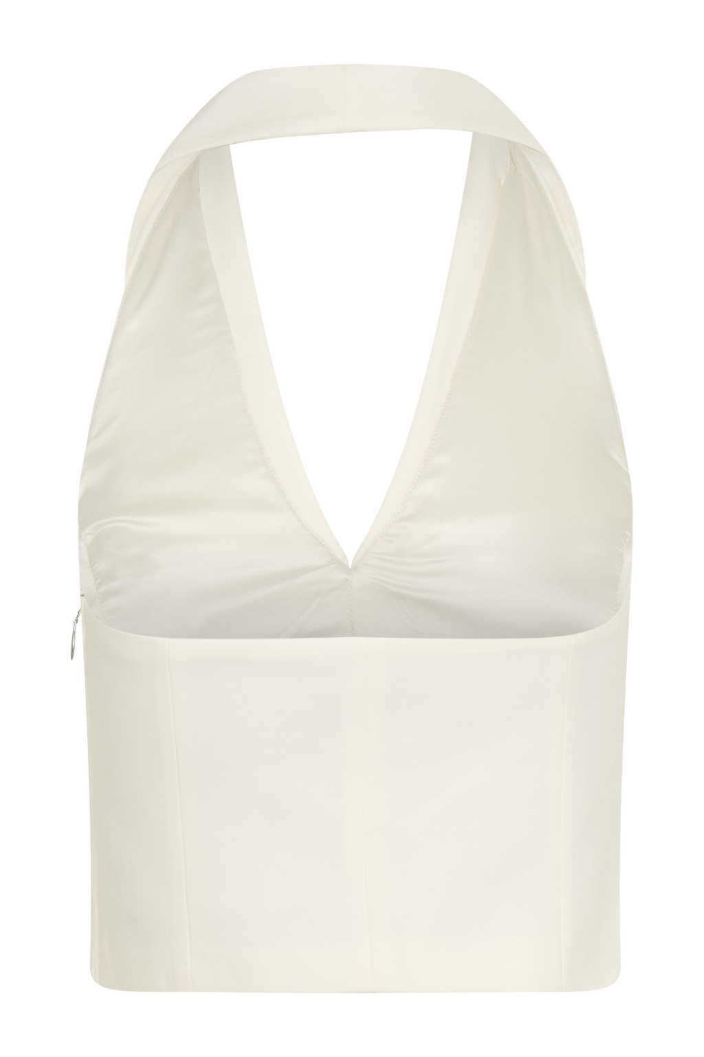Calla Collared Sleeveless Halter Top in Ivory – Chic&Drifts