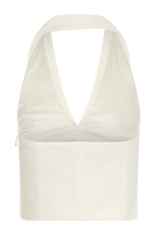 Calla Collared Sleeveless Halter Top in Ivory – Chic&Drifts