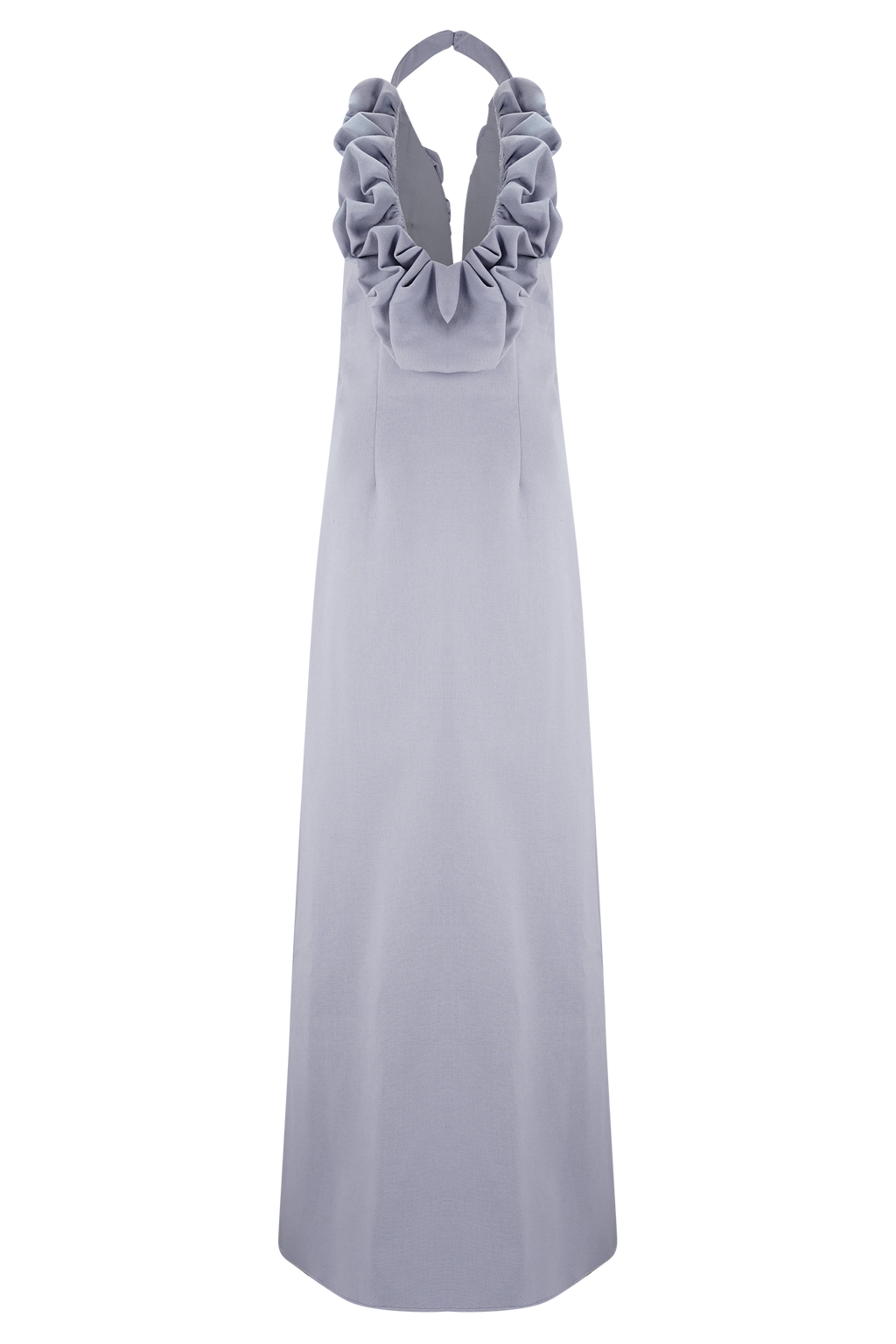 Carolyn Linen Bubble Maxi Dress in Misty Blue – Chic&Drifts