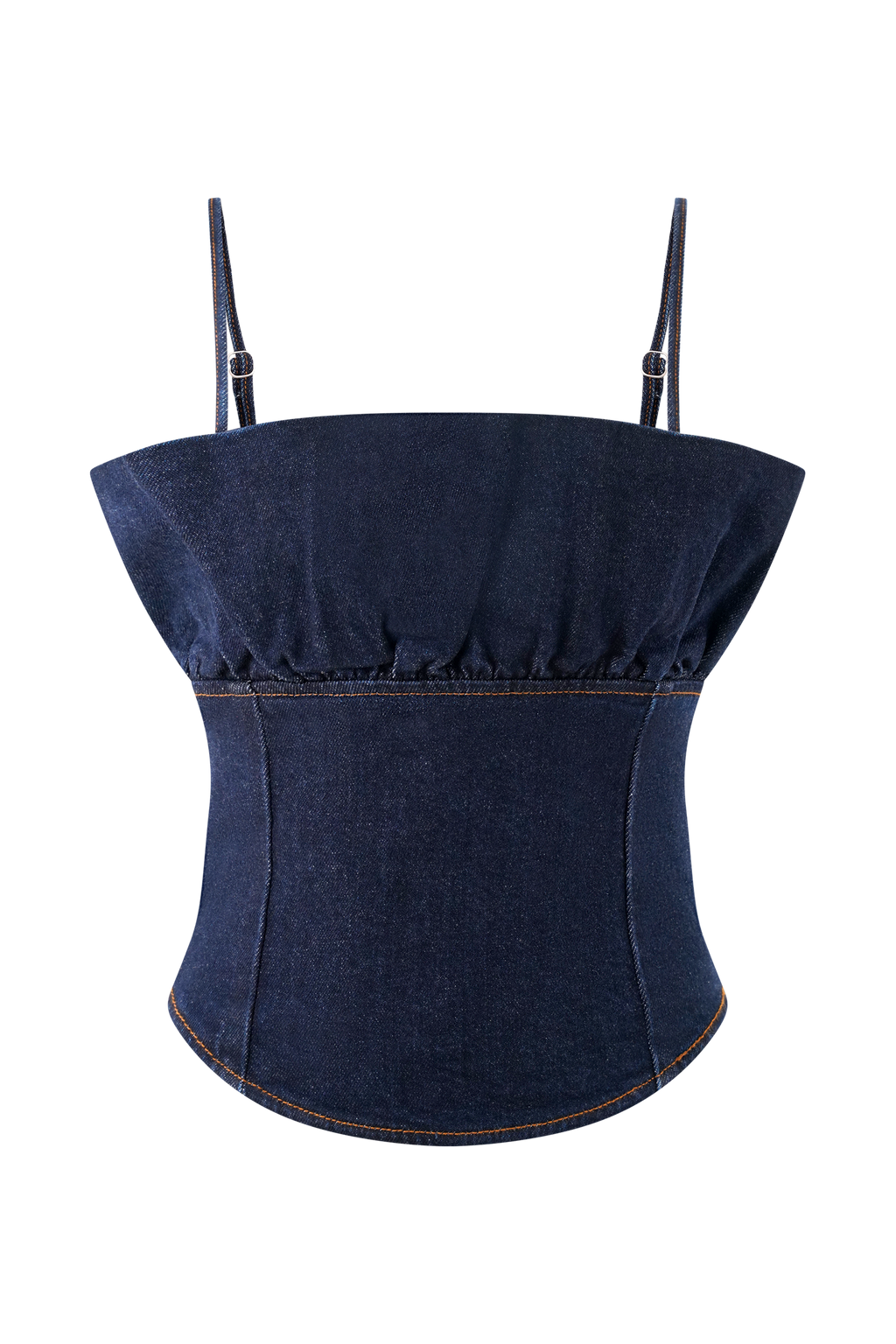Cecilia Denim Frill Corset in Indigo Blue – Chic&Drifts