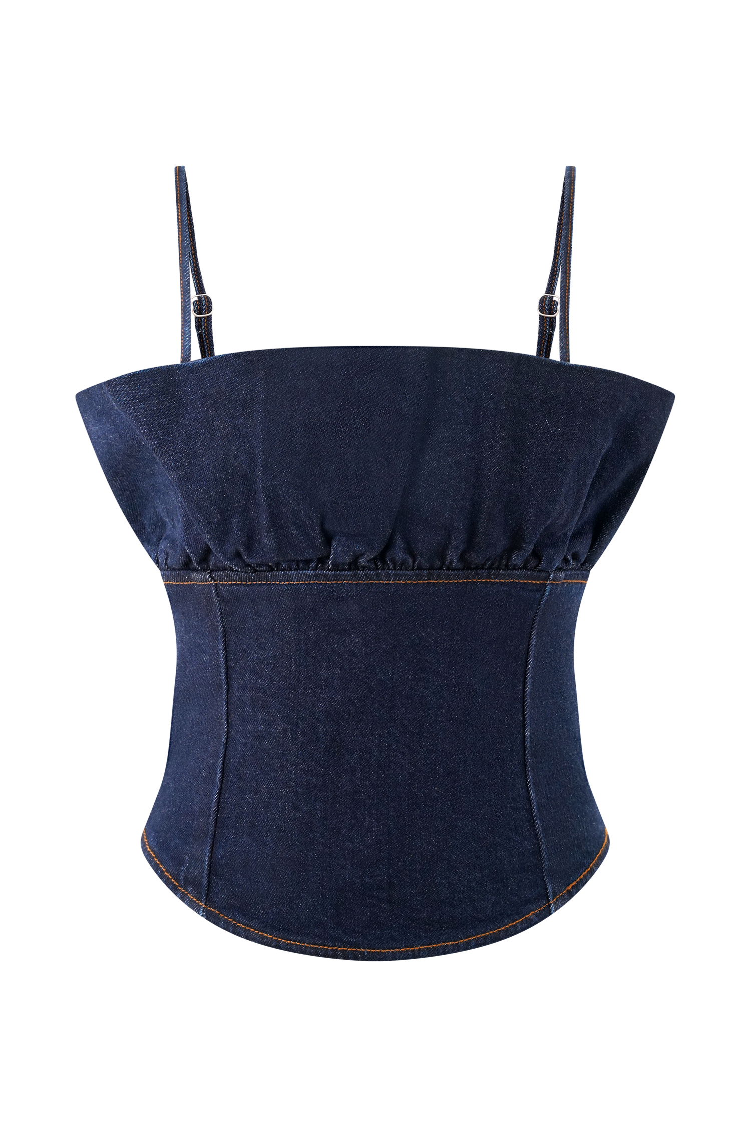 Cecilia Denim Frill Corset in Indigo Blue – Chic&Drifts