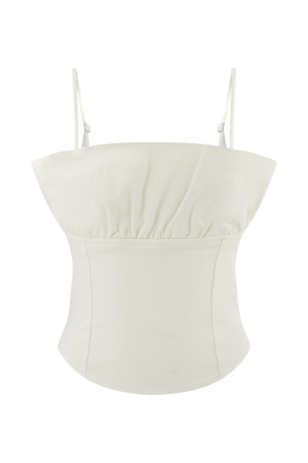 Cecilia Denim Frill Corset in White – Chic&Drifts