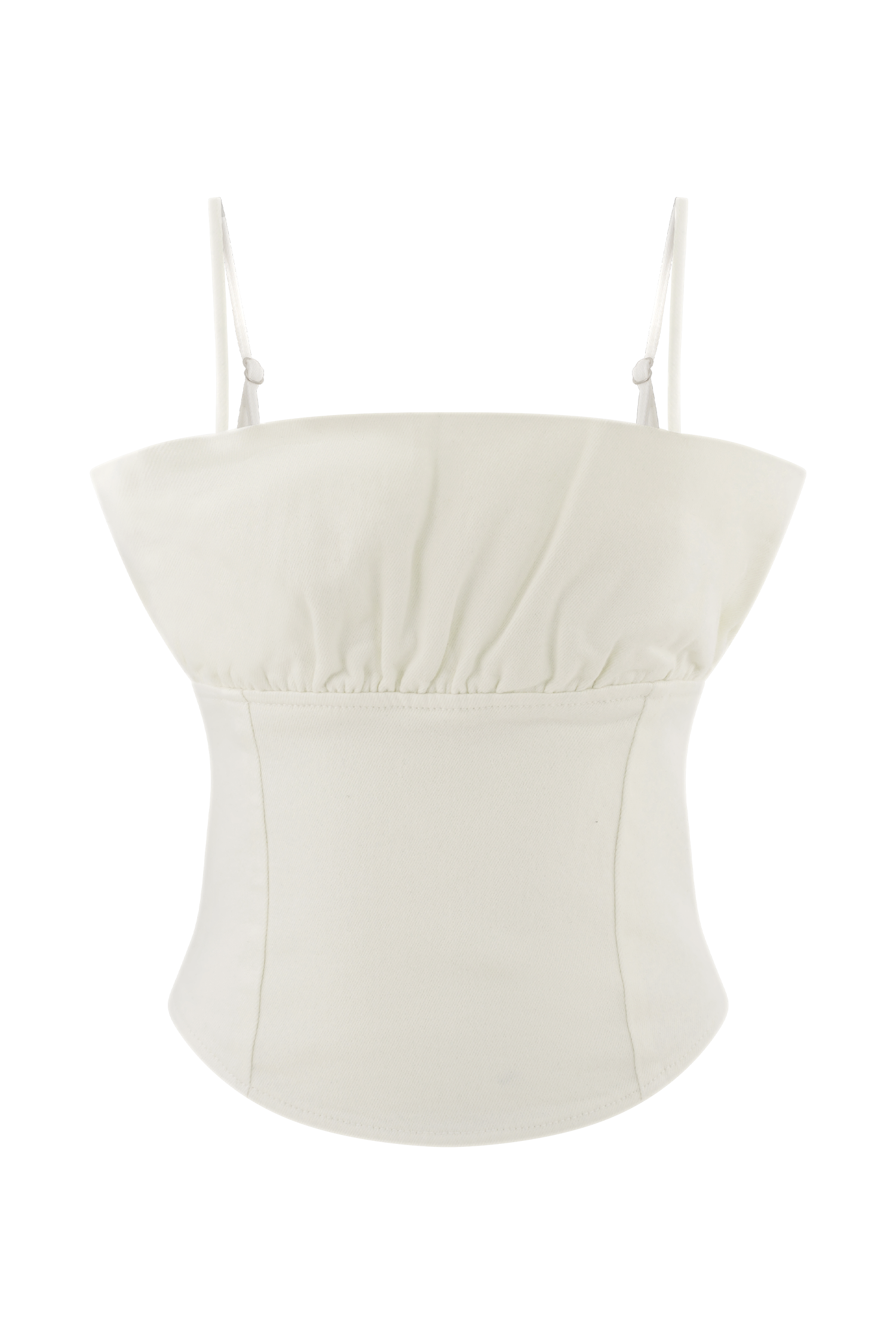Cecilia Denim Frill Corset in White – Chic&Drifts