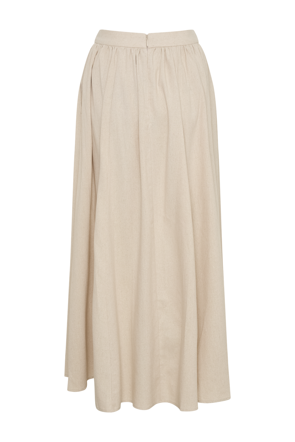 Clarence Linen A-Line Maxi Skirt in Natural – Chic&Drifts
