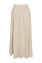 Clarence Linen A-Line Maxi Skirt in Natural – Chic&Drifts