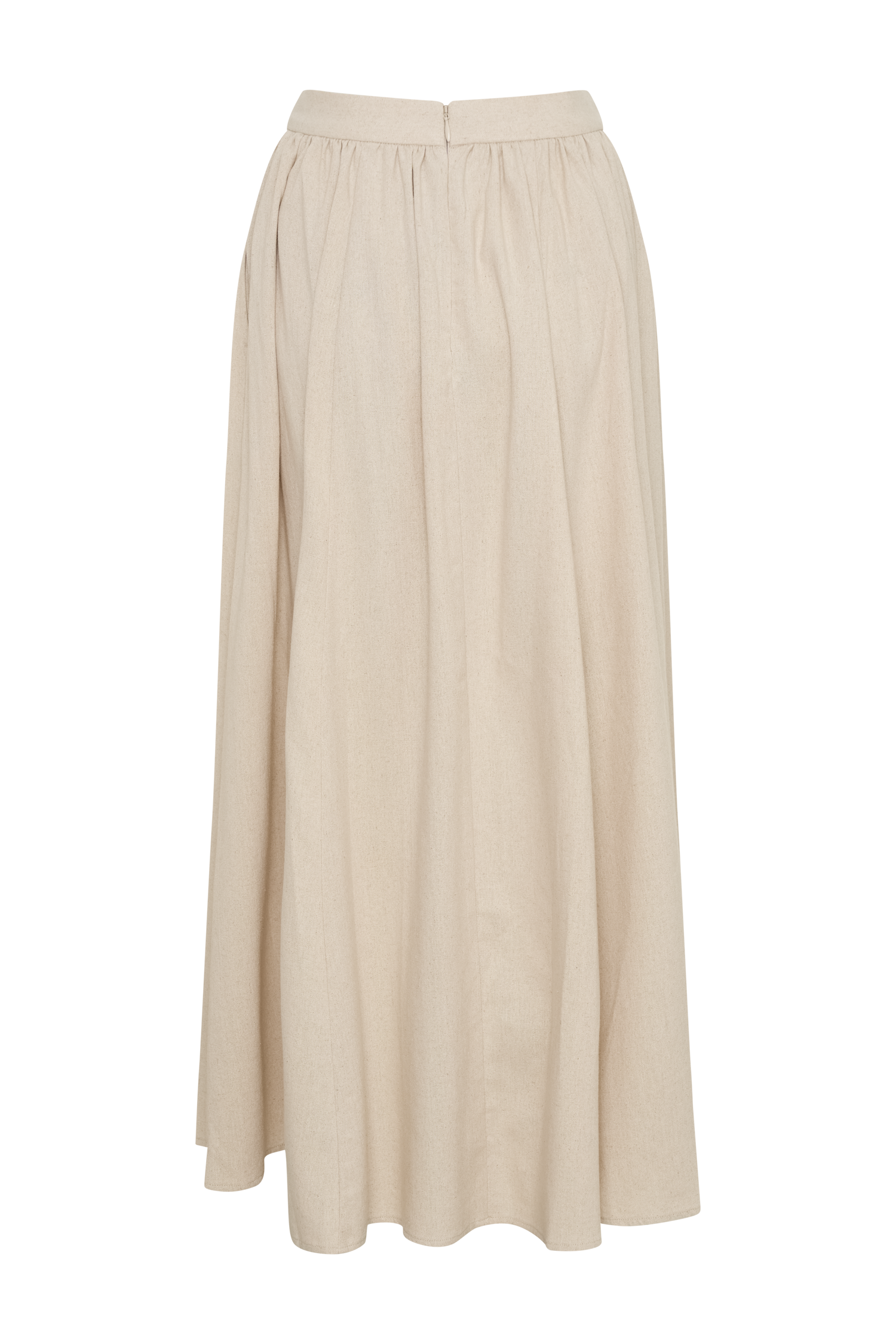 Clarence Linen A-Line Maxi Skirt in Natural – Chic&Drifts