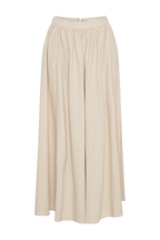Clarence Linen A-Line Maxi Skirt in Natural – Chic&Drifts