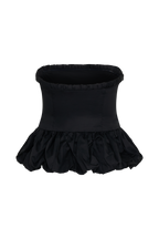 Cora Ruched Strapless Top in Black – Chic&Drifts